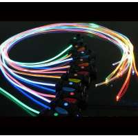 Underwater outdoor solid core lighting plastic fiber optic side glow cable 3.0mm 4.0mm 5.0mm size