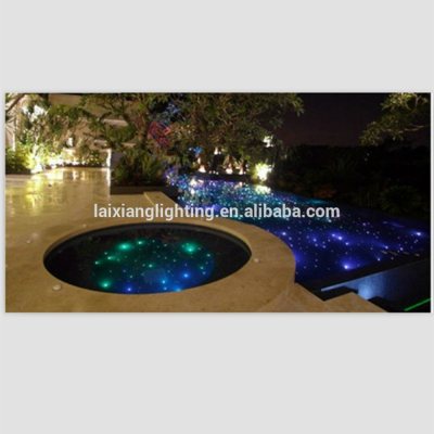 Super bright fiber optic light kits for swimming pool giving twinkle effect with WIFI function work according to music rhythm