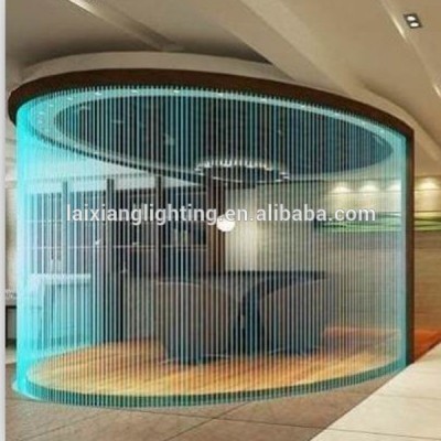 Colorful decorative plastic fiber optic modern lighting curtain lighting led christmas curtain waterfall lights