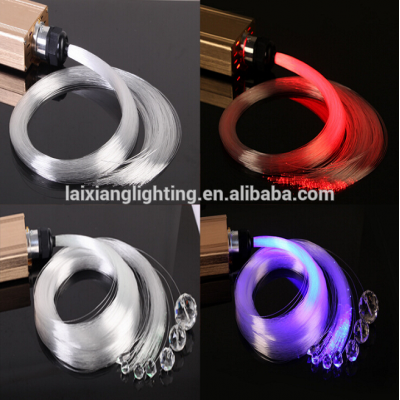 End fiber optic lighting cable side light optic fiber light led sparkle glow light source fiber optics car