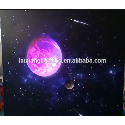 Customized fiber optic kits twinkling star sky moon ceiling light